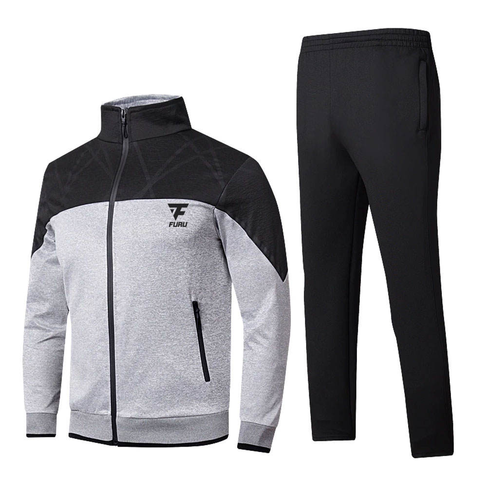 High Quality Mens Training Gym Sports Suit Track Suits Custom Trousers Two 2 Piece Set
